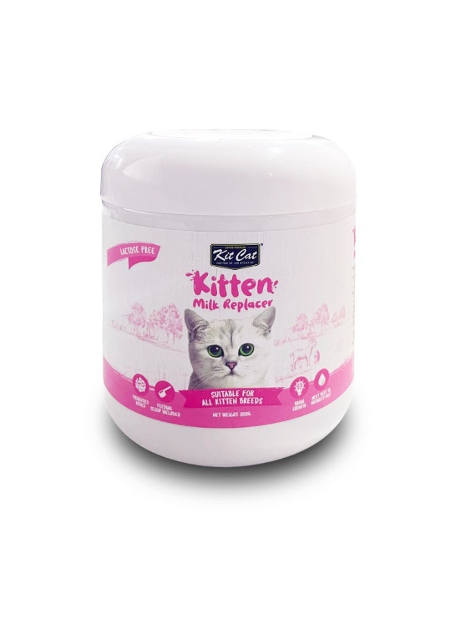 Kit Cat Kitten Milk Replacer 200g + FREE Nursing Kit